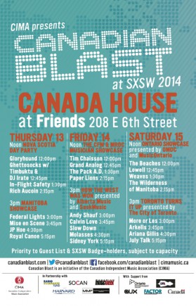 Canadian Blast SXSW Canada House