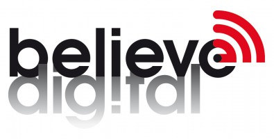 Logo Believe Digital White
